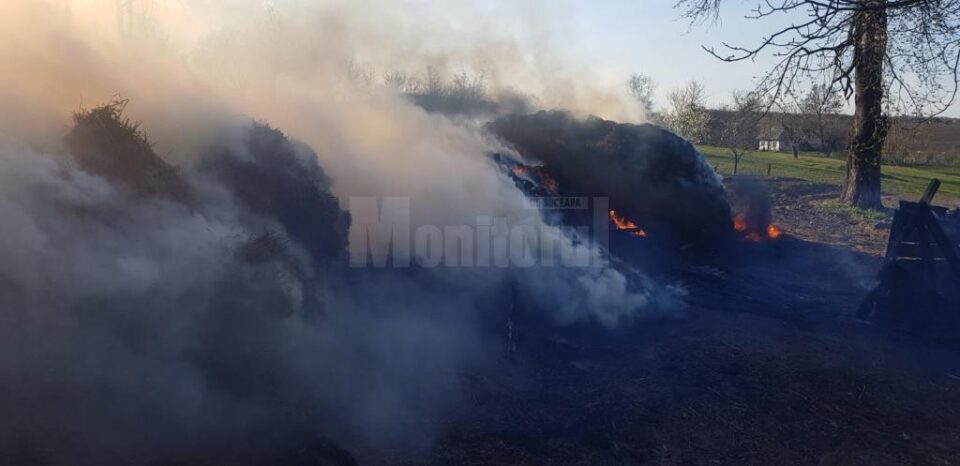 Trei gospodării afectate de flăcări, după un foc făcut în curte pentru arderea gunoaielor