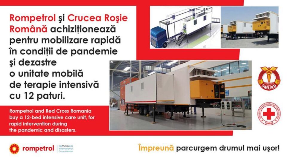 O unitate mobilă cu 12 paturi va fi donată de Crucea Roșie și Rompetrol Departamentului pentru Situații de Urgență O unitate mobilă cu 12 paturi va fi donată de Crucea Roșie și Rompetrol Departamentului pentru Situații de Urgență