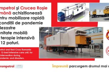 O unitate mobilă cu 12 paturi va fi donată de Crucea Roșie și Rompetrol Departamentului pentru Situații de Urgență