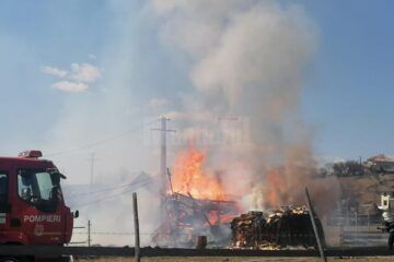 La Dorna Candrenilor: a vrut să ardă vegetația uscată și a dat foc la grajd