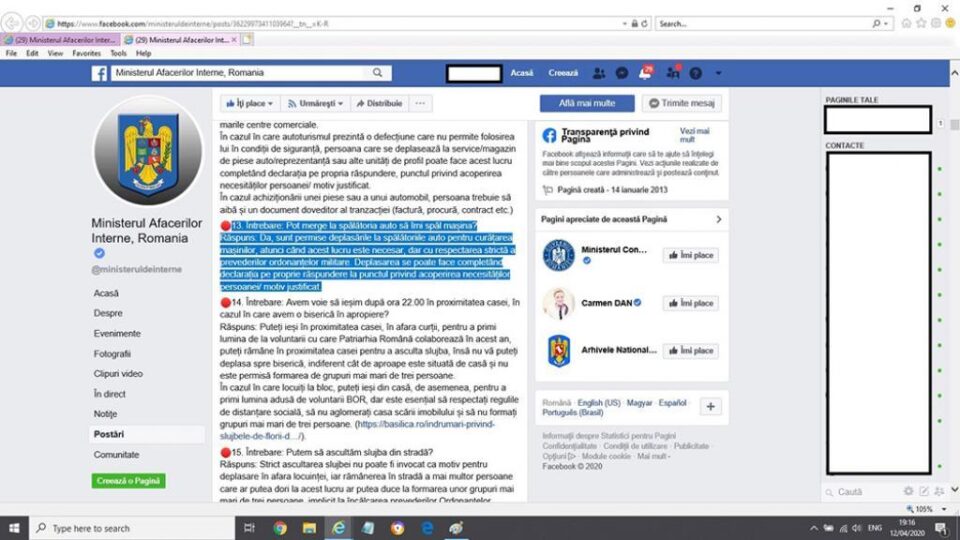 Comunicarea clară a MAI