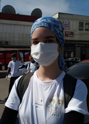 Găitan Andreea - voluntar ATOS - elevă la Colegiul Național „Ștefan cel Mare” Suceava