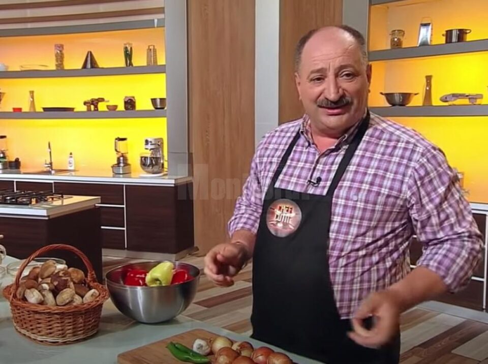Vasile Rusu, fostul viceprimar din Broșteni, pe când participa la ”Chefi la cuțite”