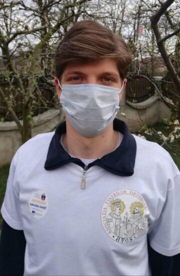 Marcan Teodor - voluntar ATOS - elev la Colegiul Național „Petru Rareș” Suceava