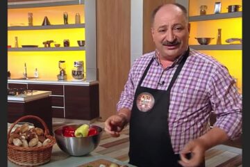 Vasile Rusu, fostul viceprimar din Broșteni, pe când participa la „Chefi la cuțite”