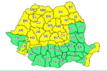 Avertizare meteo de vânt puternic, cu rafale de până la 80-100 km/h, sâmbătă