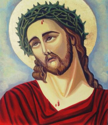 Iisus Hristos ulei pe panza Geanina Elena Andrei