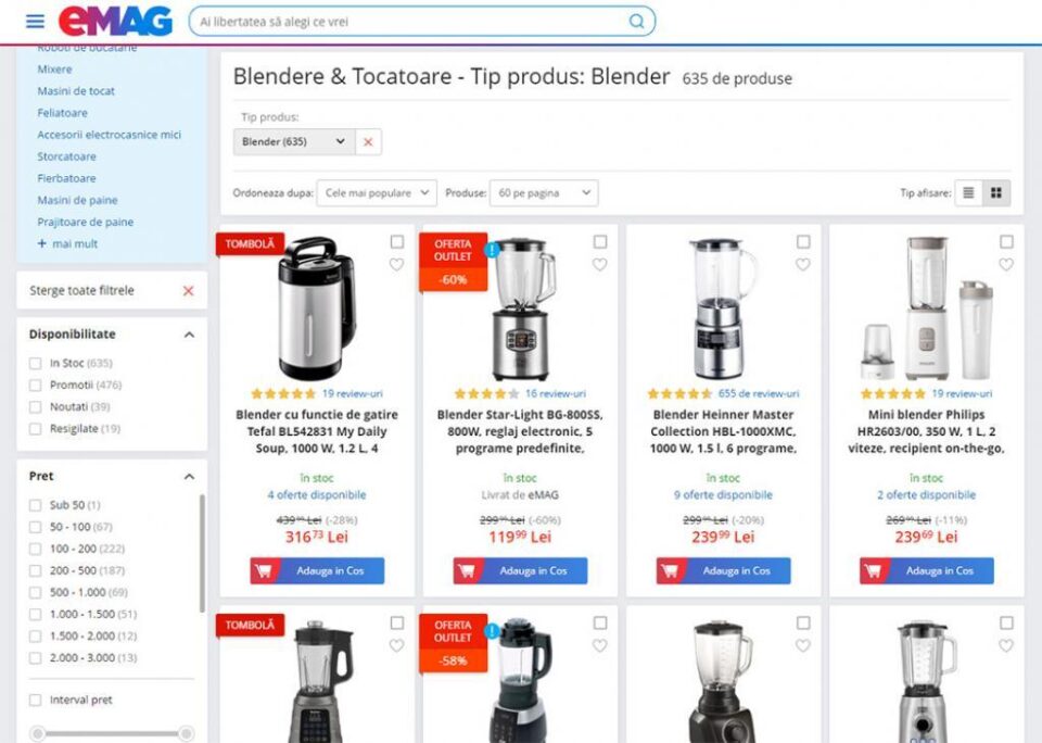 Un blender, un ajutor de neînlocuit în bucătărie