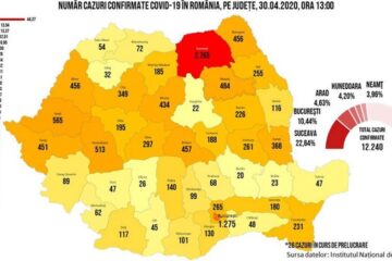 32 de noi cazuri de COVID-19, în județul Suceava, în scădere față de zilele trecute