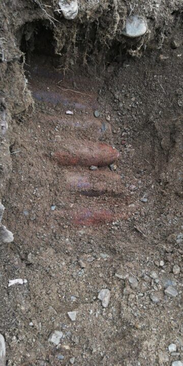 Cantitate mare de muniție germană, ridicată de pirotehniști din zona unei linii de front din Primul Război Mondial