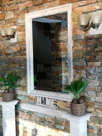 Perete placat cu piatră naturală, marca Ital Graniti