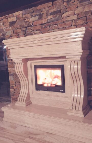 Șemineu din granit, prelucrat în mod special la Ital Graniti