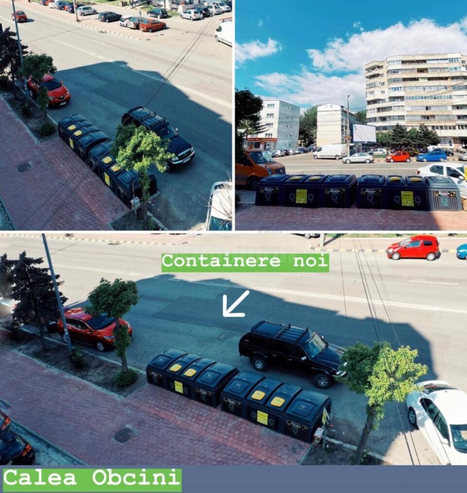 Punctul de colectare a deșeurilor de pe Calea Obcinilor
