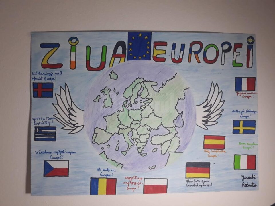 Ziua Europei, sărbătorită online de elevii Școlii Gimnaziale „Constantin Morariu” Pătrăuți