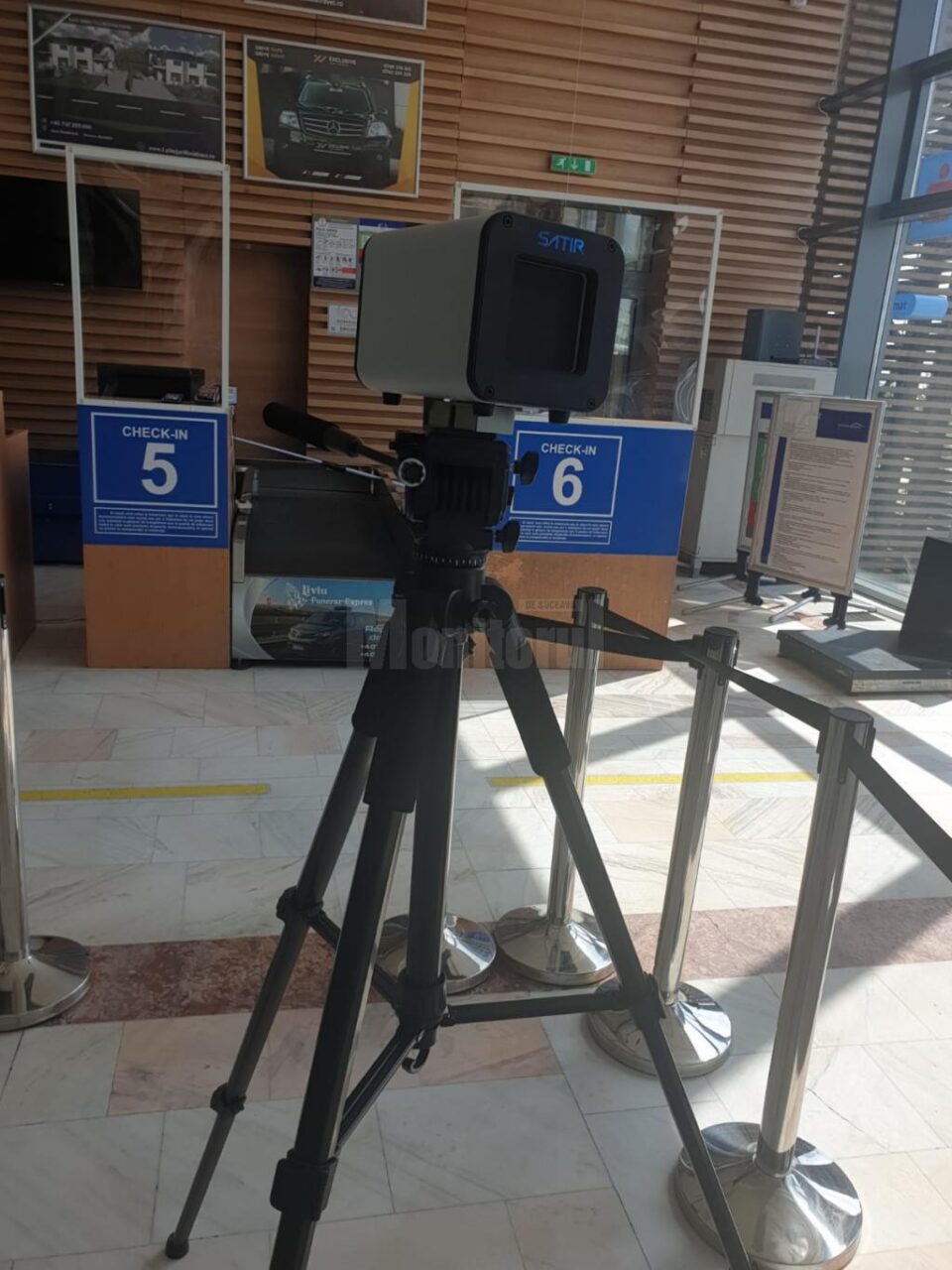 Termoscanerele din Aeroportul Suceava au fost montate in terminalele de Sosiri și Plecări