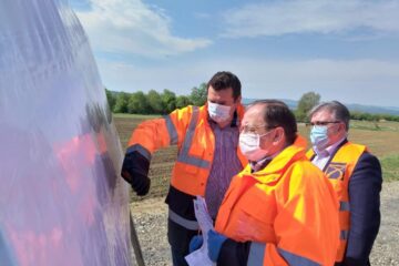 Gheorghe Flutur a fost prezent luni pe șantierul centurii din Rădăuți