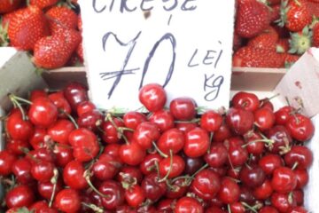 Cireșe la 70 de lei kilogramul