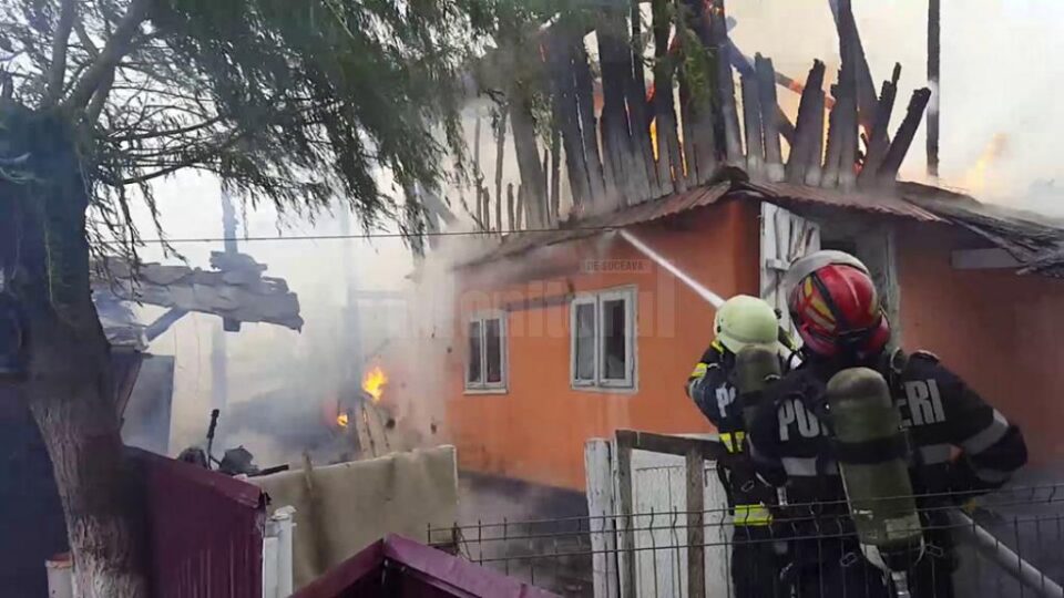 Un scurtcircuit produs la un conductor electric defect a provocat un incendiu puternic