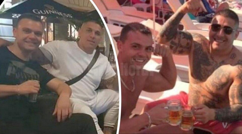 Dan Negură, în stânga, în ambele poze