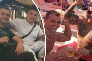 Dan Negură, în stânga, în ambele poze