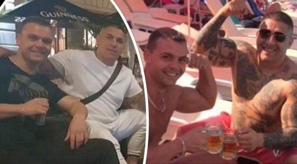 Dan Negură, în stânga, în ambele poze