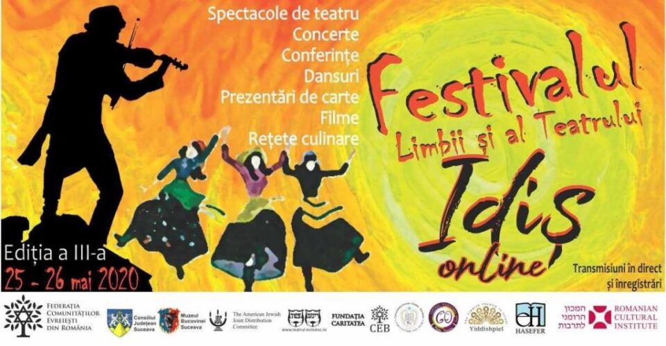 Muzică, teatru, conferințe, bucătărie evreiască, la a treia ediție a Festivalului Limbii și Teatrului Idiș