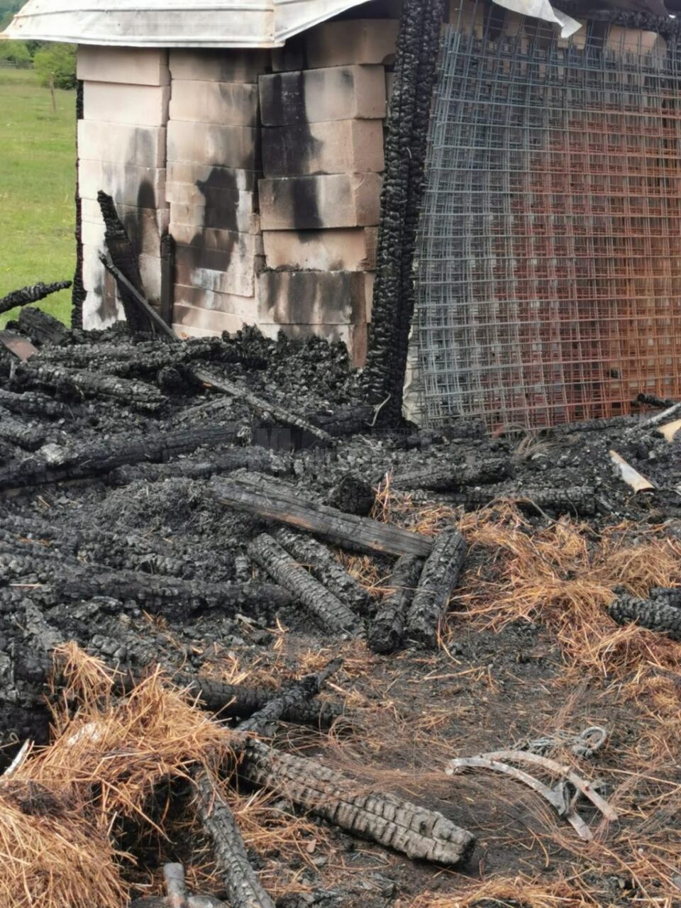Anexele unei gospodării din Râșca, unde o familie cu 10 copii își ținea toata agoniseala, s-a făcut scrum în urma unui incendiu