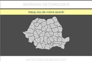 Vreme severa la final de mai, anunțată de ANM