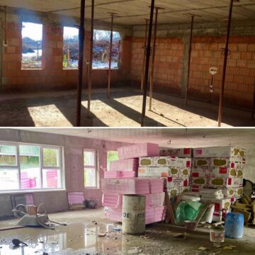 Lucrările de construire a unei noi grădinițe în municipiul Suceava, realizate 50%