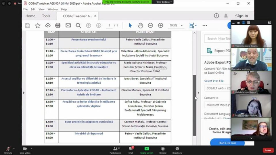 Facilități de învățare pentru elevii cu dizabilități, printr-un proiect european