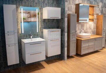 În showroom sunt expuse noile produse Nobilia, constând in mobilier de living și de baie