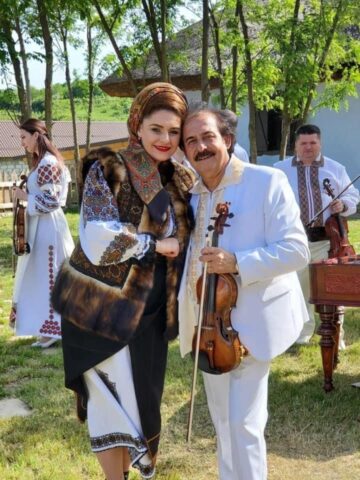 Ancuța Corlățan și dirijorul Nicolae Botgros