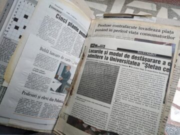 Un pensionar din Câmpulung Moldovenesc a primit în dar de ziua lui numerele din luna mai ale cotidianului ”Monitorul de Suceava”