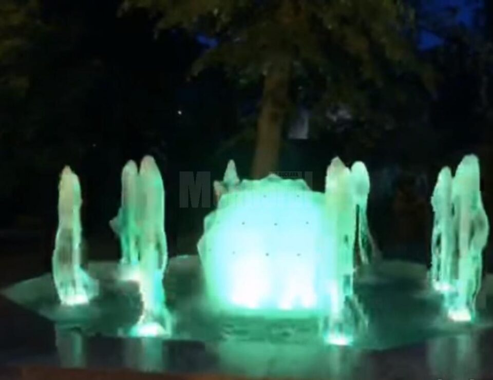 Fântânile arteziene din Parcul Central, reparate și modernizate, date în folosință de marți seara