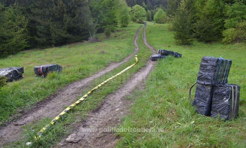 Polițiștii de frontieră suceveni au realizat două capturi de aproape 40 de mii de pachete de țigări aduse din Ucraina Polițiștii de frontieră suceveni au realizat două capturi de aproape 40 de mii de pachete de țigări aduse din Ucraina