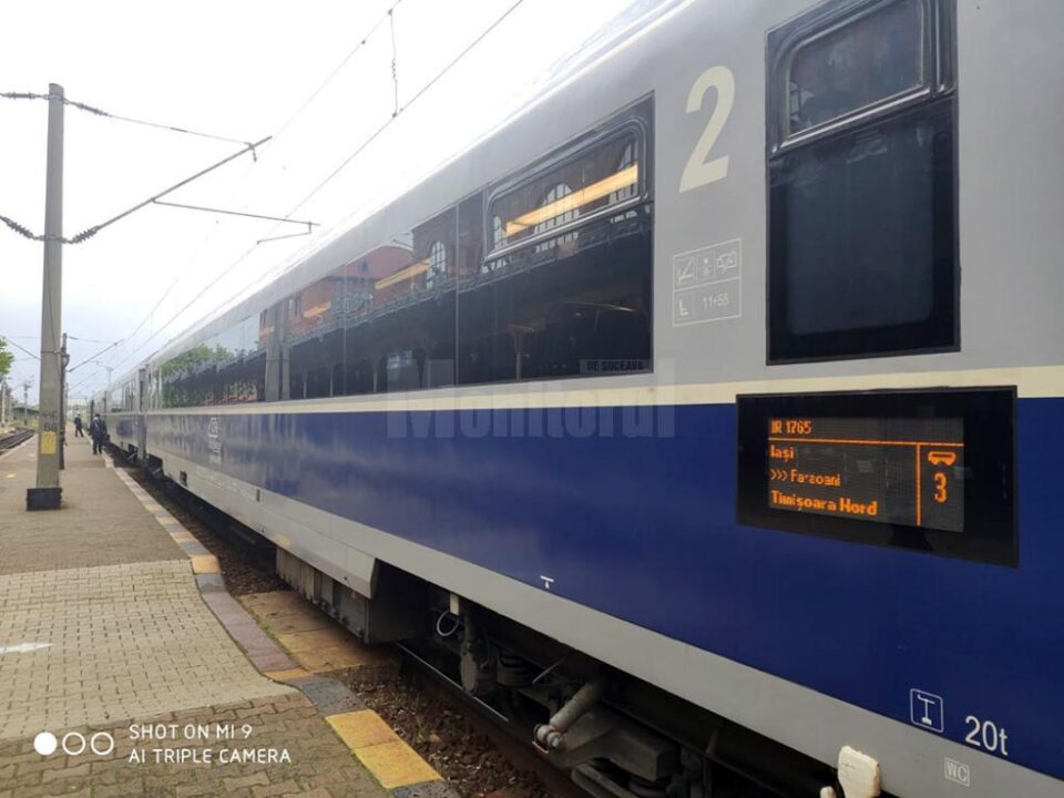 Primul tren Iași-Timișoara Nord a plecat la drum luni după-amiază