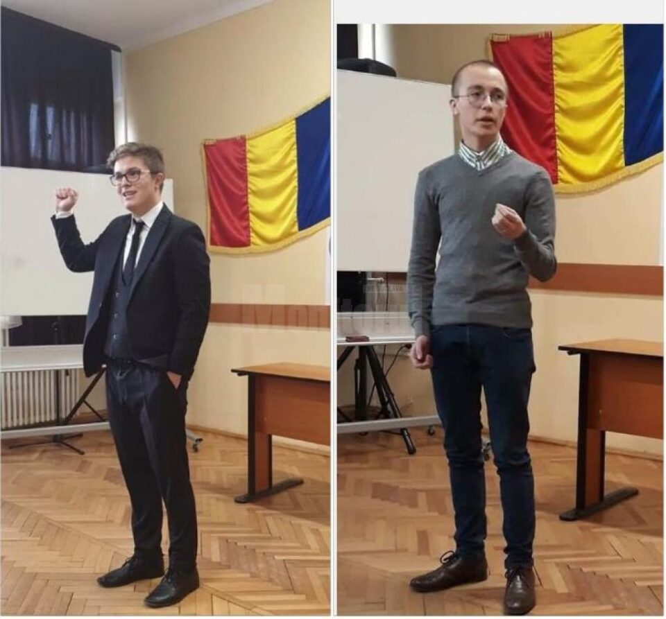 Tudor Mutrescu - locul III și celălalt finalist - Andrei Coca