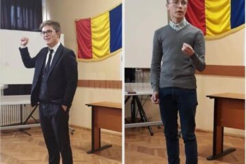 Tudor Mutrescu - locul III și celălalt finalist - Andrei Coca