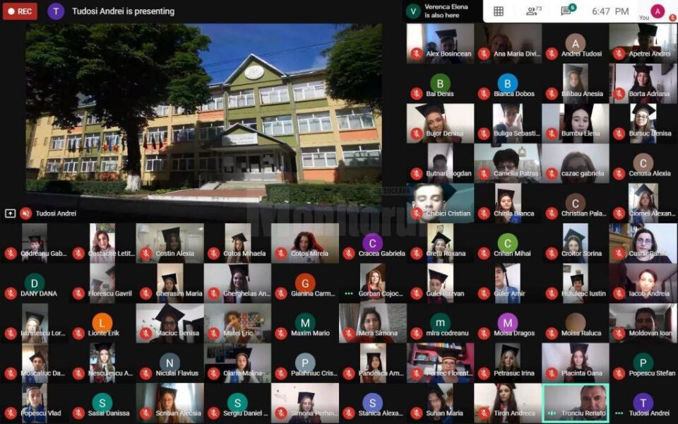 Festivitate de absolvire online pentru cei 59 de absolvenți de-a VIII-a de la Colegiul „Mihai Eminescu” Festivitate de absolvire online pentru cei 59 de absolvenți de-a VIII-a de la Colegiul „Mihai Eminescu”