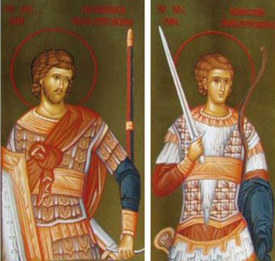 Sf. Mc. Nicandru și Marcian. Aducerea moaștelor Sf. Mare Mc. Teodor Stratilat Sf. Mc. Nicandru și Marcian. Aducerea moaștelor Sf. Mare Mc. Teodor Stratilat