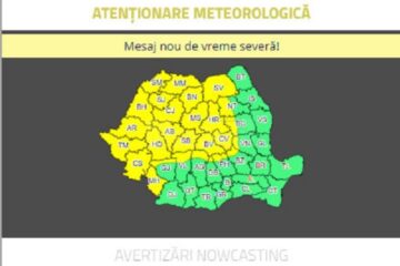 Cod galben, de vreme instabilă, de marți dimineață