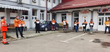 Protest cu sirene și lumini, la Ambulanța Suceava