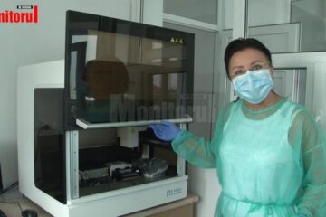 Dr. Silvia Filipiuc în noul laborator de biologie moleculară al DSP