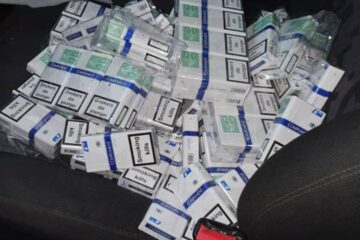 Țigări găsite ascunse în caroseria autoturismului VW Golf