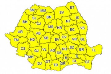 Cod galben pe întreg teritoriul Romaniei