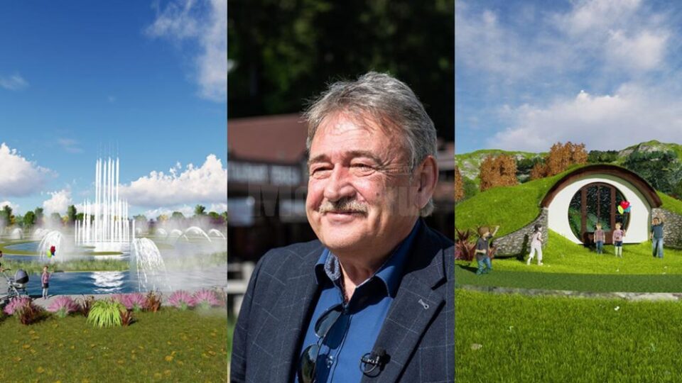Parcul Hobbiților și fântână arteziană muzicală cu jeturi de până la 35 de metri înălțime