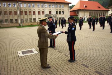 Se conferă diploma ”Colonel Marin Georgescu” pentru excelență în pregătirea militară, pentru păstrarea tradițiilor și a prestigiului colegiului