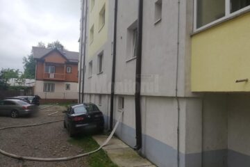 Apa a fost scoasă din subsoluri de pompieri, în cursul zilei de ieri