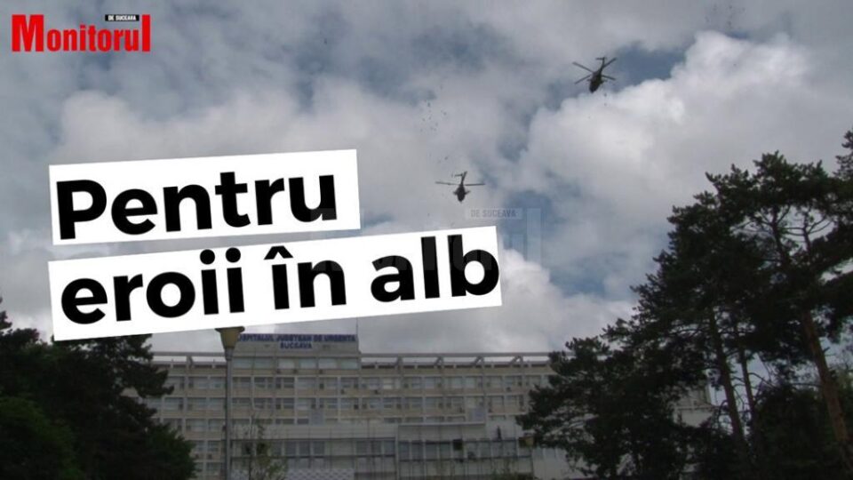 Piloții militari au împărțit serbarea a 100 de ani de aviație în Moldova cu cadrele de la Spitalul Suceava