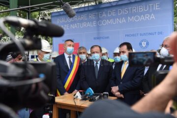 Finalizarea investiției în extinderea rețelei de gaz metan, la Moara
